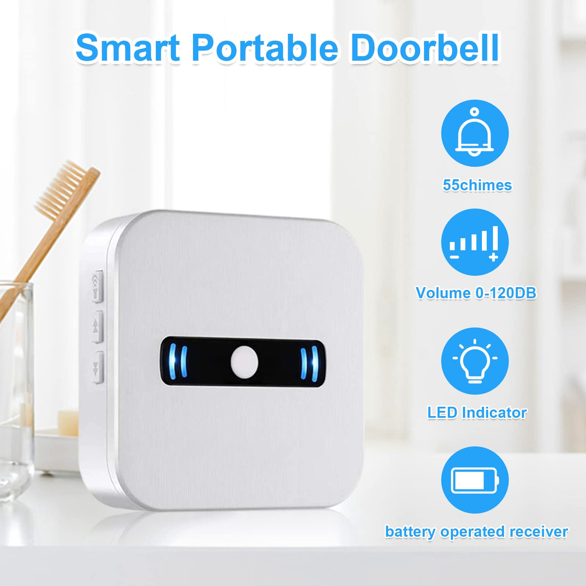 CallTou Wireless Doorbell Battery Powered Door Bell Chime