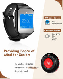 CallToU wireless smart watch pager emergency call button system CallToU
