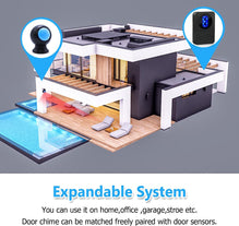 CallToU Door Chime Motion Sensor Wireless Door Chime Motion Detect Alarm Sensor with 500FT Range 55 Chimes 5 Volume Level LED Indicators Door Chime CallToU