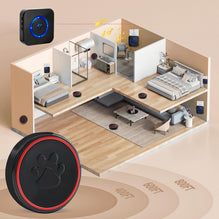 CallToU Dog Door Bell for Potty Training Wireless Doggie Door Bell for Dog Puppy Training Sliding Door CallToU