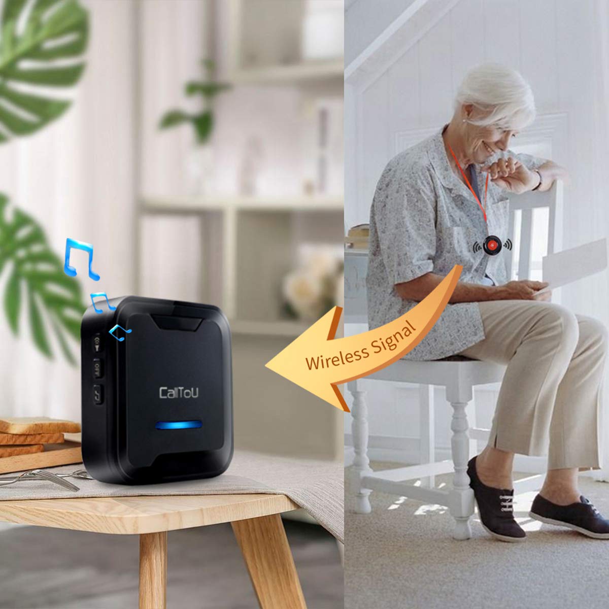 CallToU Best Life Alert System Alarm Device For Elderly Caregiver