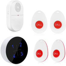 CallToU Caregiver Pager Wireless Alert Button Nurse Help 500+FT Call System for Elderly Seniors Patient Disabled Personal Home 1 Plugin Receiver 1 Vibration Buzzer 4 Waterproof Call Buttons SOS CallToU