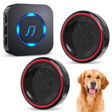 CallToU Dog Door Bell for Potty Training Wireless Doggie Door Bell for Dog Puppy Training Sliding Door CallToU