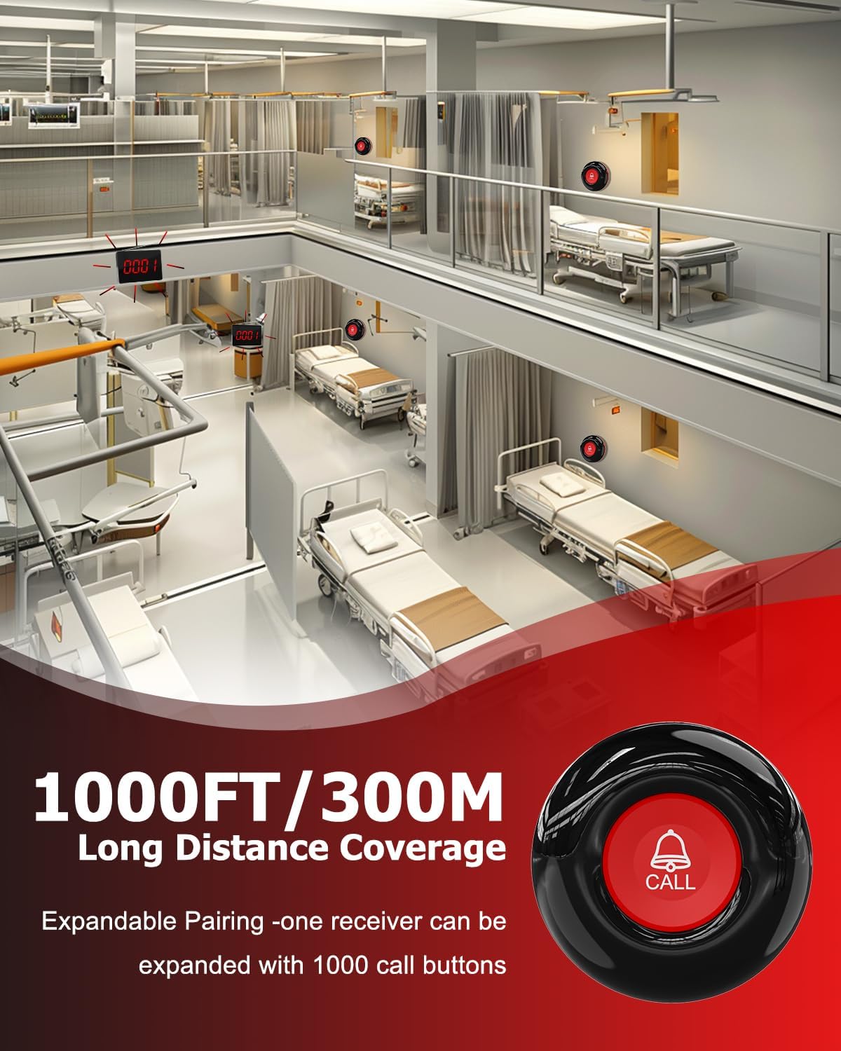 CallTou Wireless Calling System Reviews: Reliable Nurse Call Buttons for Assisted Living & Nursing Homes