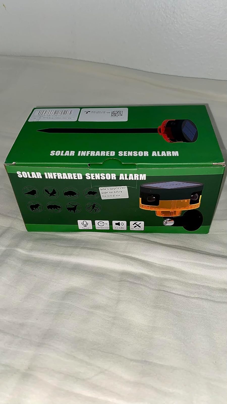 CallTou Motion Sensor Alarm | Solar-Powered Home Security Device