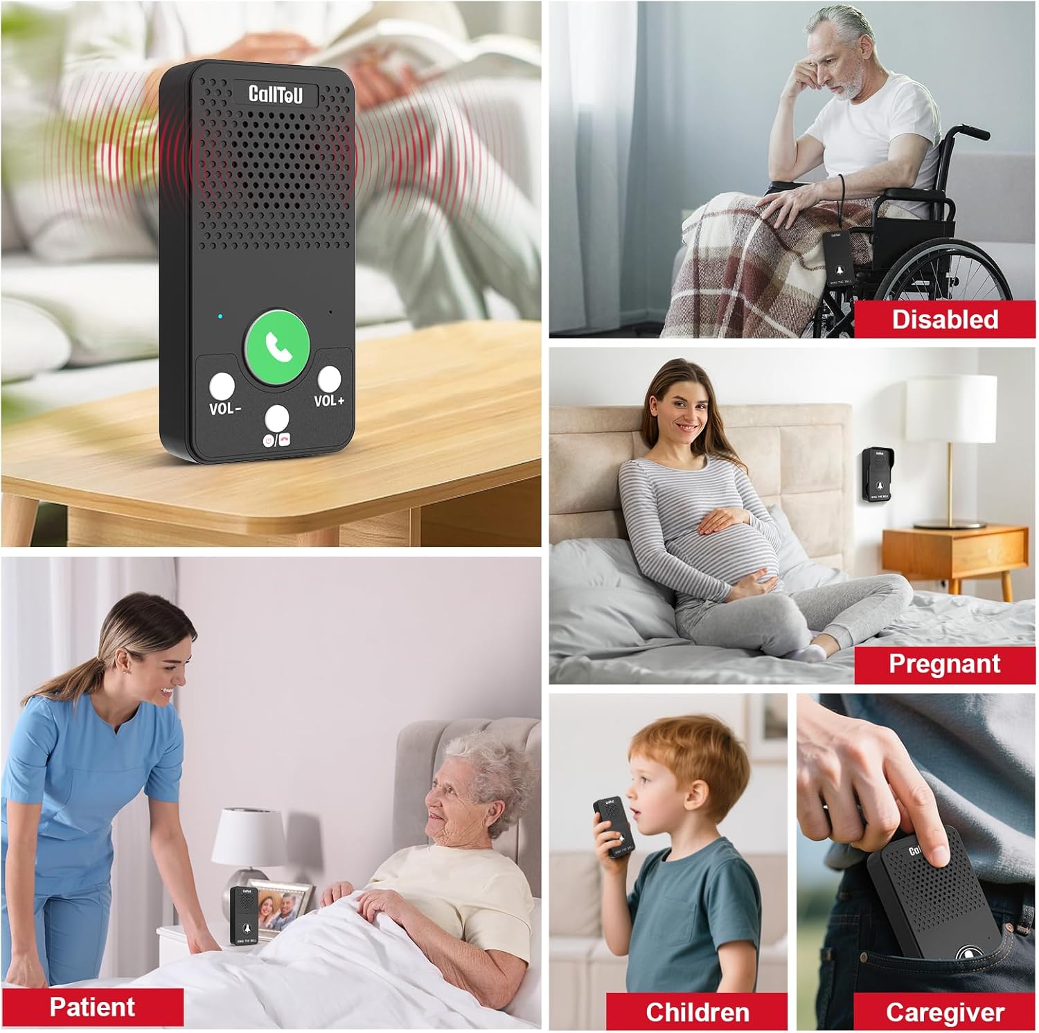 CallToU Full Duplex Intercom – Push the Button to Talk, Two-Way Communication