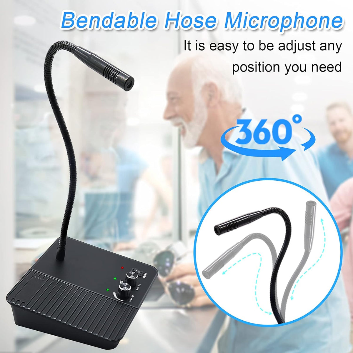 CallToU Two-Way Voice Window Speaker Intercom: Clear Communication Thr
