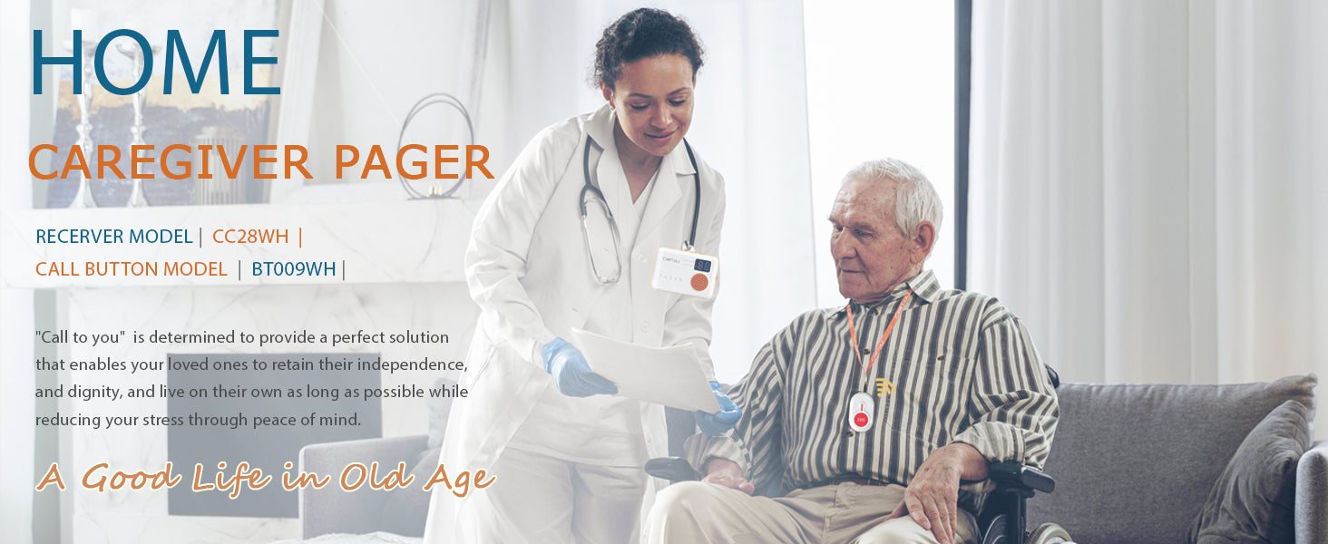 CallToU Caregiver Pager System: Reliable Home Care for Seniors Worldwide
