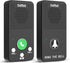CallToU Full Duplex Intercoms Wireless for Home for Seniors & Caregivers - 500FT Long Range, No Monthly Fee, Waterproof, Easy Install