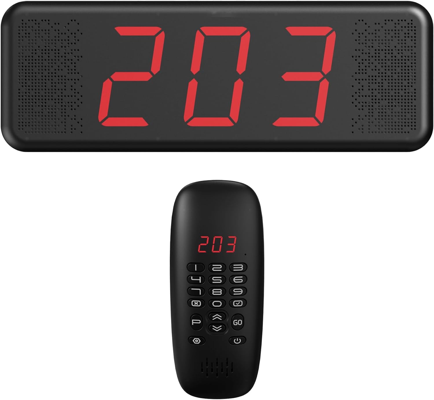 Waitting Number CallTou Wireless Calling System, Dual Speaker 3 Digit Queue Calling Ta ...