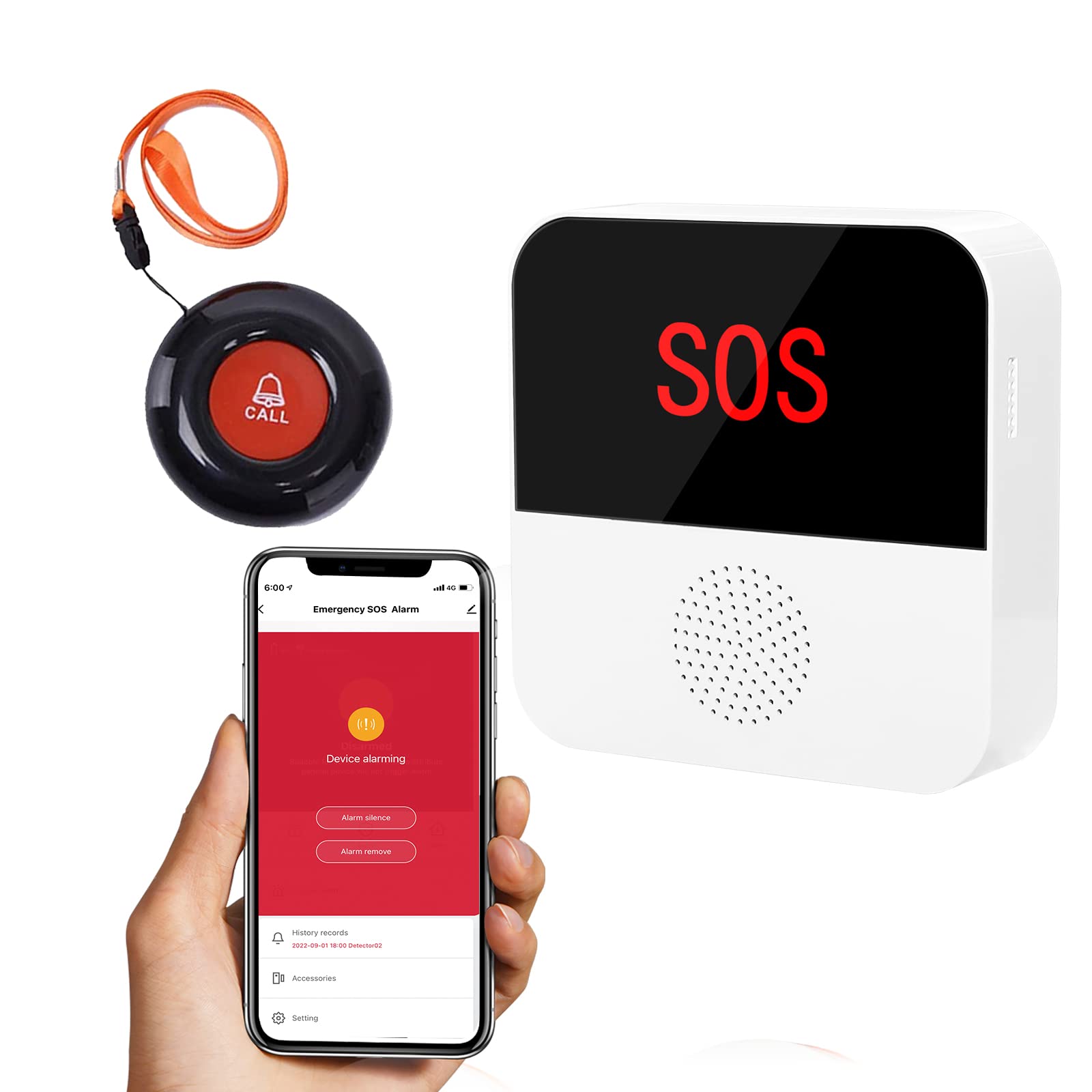 Calltou CallToU Fall Alert Device for Elderly Patient Seniors Disabled