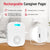 CallToU Caregiver Pager Wireless Call Buttons for Elderly Monitoring Portable Call Bell with 2 Panic Button and 1 USB Receiver,500ft Range Nurse Alert System for Home Care Seniors (FCC Certified) CallToU