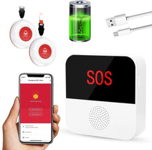 CallToU WiFi Rechargable Smart Wireless Caregiver Pager Call Button System Nurse Calling Alert System