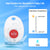 CallToU Button for Elderly at Home,Nurse Call Bell 600+ Feet for Elderly Monitoring,Alert Button for Seniors CallToU