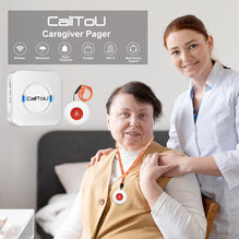 CallToU Wireless Caregiver Pager Alert Buttons Hand Call Bell CallToU