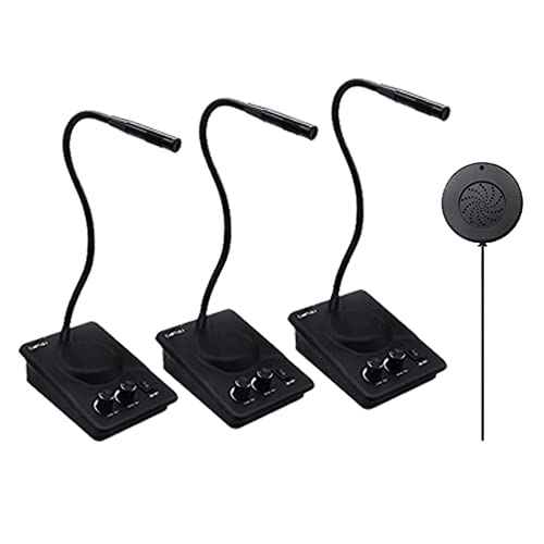 Window Microphone CallToU Window Speaker Intercom System Dual-Way Anti-Interference Glass ...
