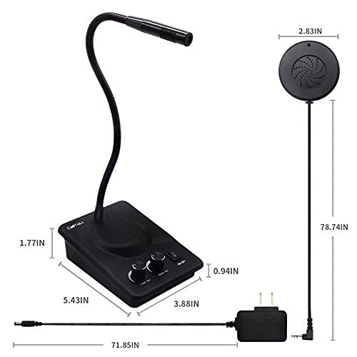 CallToU Window Speaker Intercom System Dual-Way Anti-Interference Glass ...