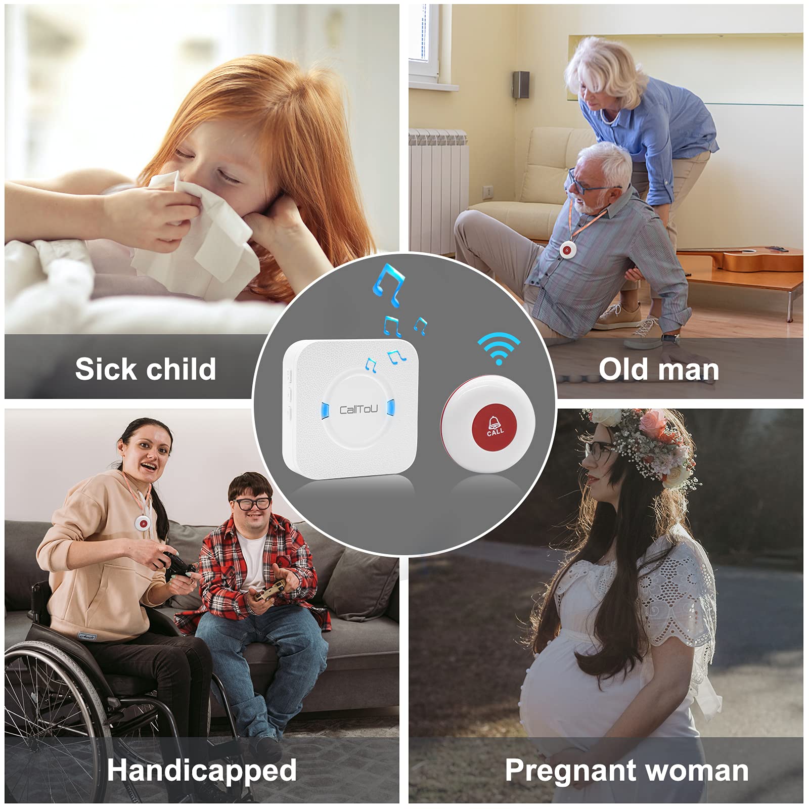 Call Button Snf CallToU Nursing Home Call Button | Senior Medical Alert Devices