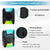 CallToU Waterproof Portable Doorbell Call button Vibrating Receiver with Flashing LED CallToU