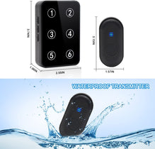CallToU Wireless Caregiver Pager Call Button Nurse Call System 500Ft Range with LED Number Display for Elderly Patient Disabled at Home Hospital Clinic CallToU