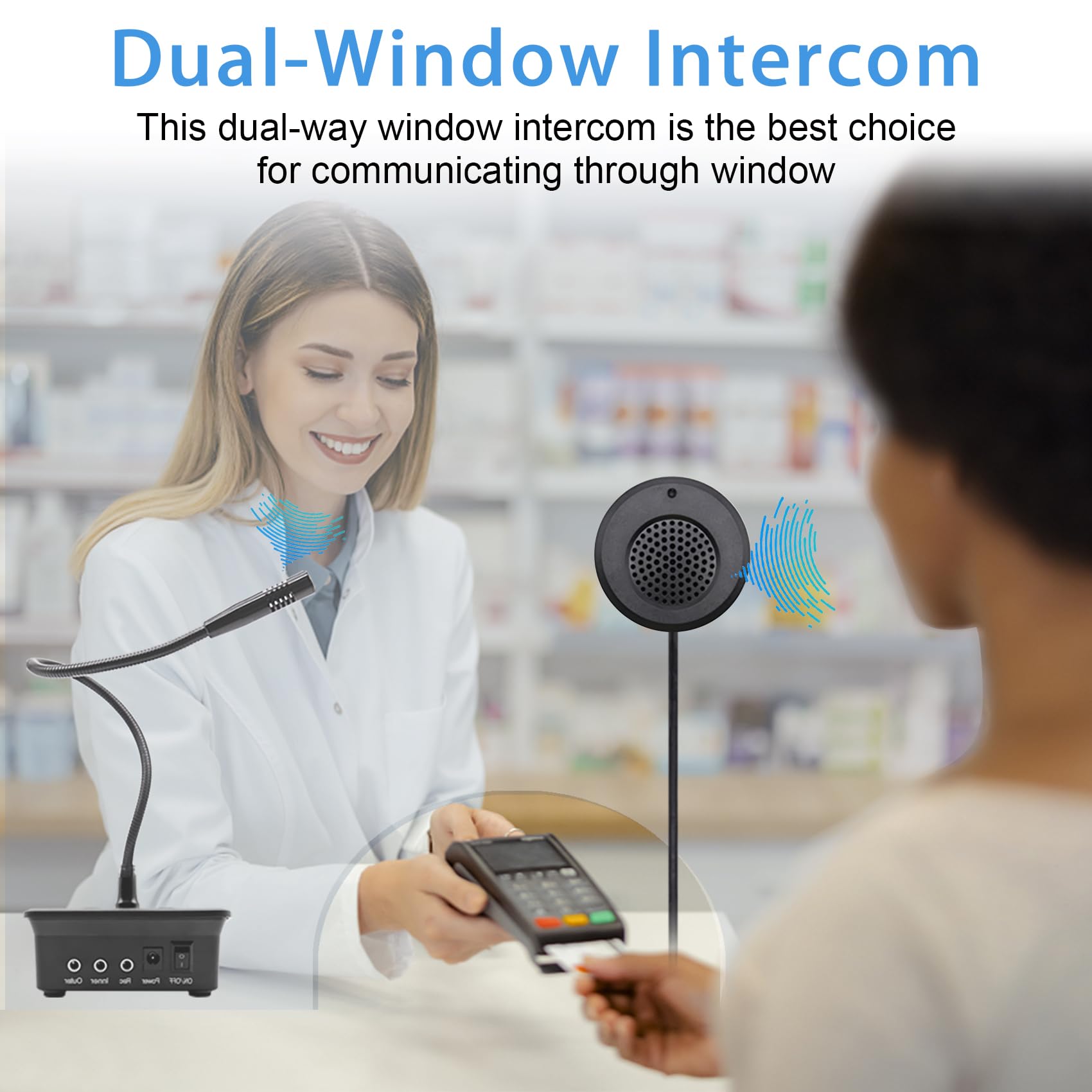 CallTou Window Speaker Intercom System – Clear Dual-Way Communication ...