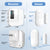 CallTou WiFi Door Chime Sensor, Entry Alert for Home Store Office, 500FT Range, 20 Tones, 2 Sensors