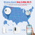 CallTou WiFi Door Chime Sensor, Entry Alert for Home Store Office, 500FT Range, 20 Tones, 2 Sensors