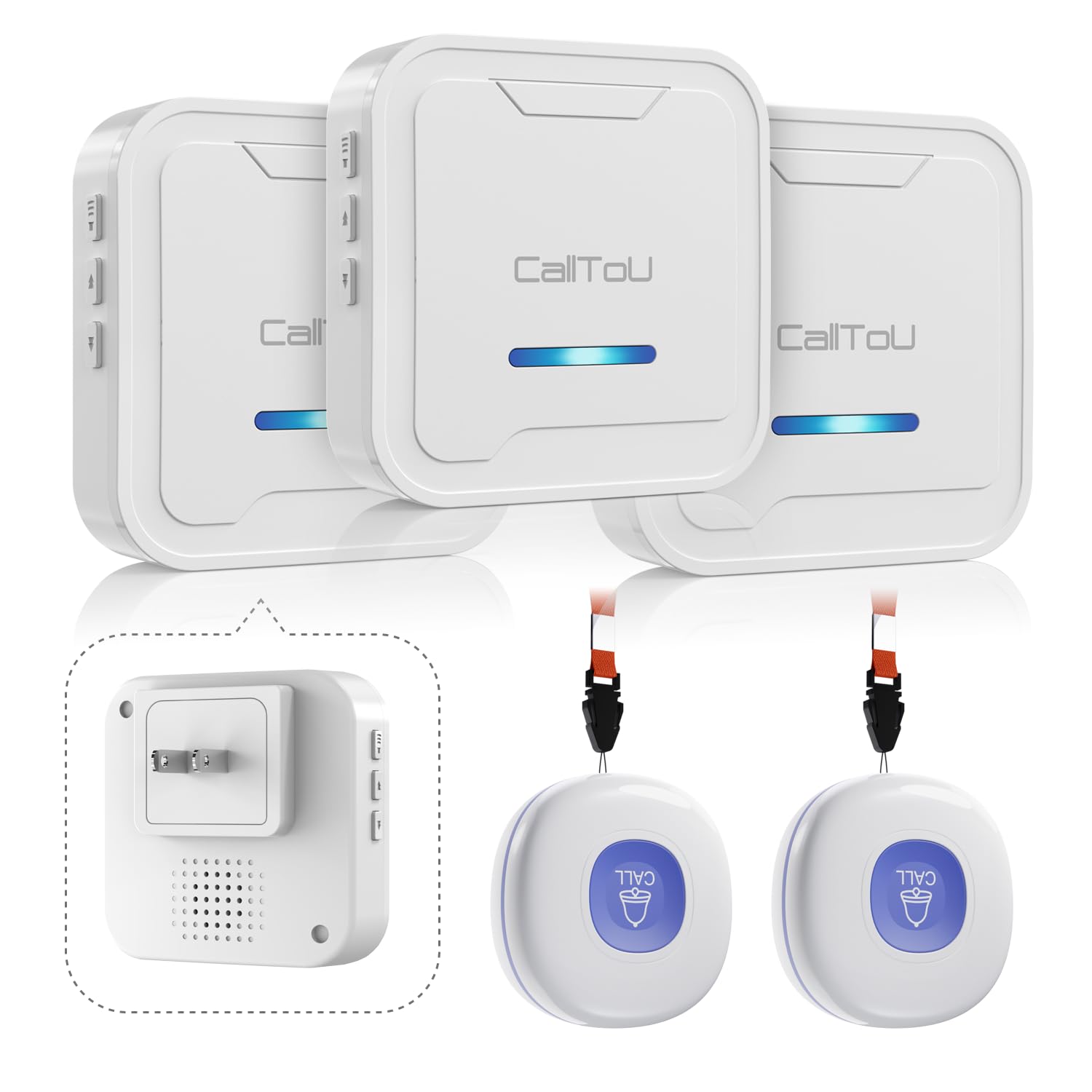 Calltou CallToU Wireless Caregiver Pager Call Button 500+Feet Nurse