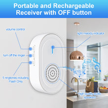 CallToU Caregiver Pager Call Button for Elderly at Home,Nurse Alert System Call Bell 600+ ft for Elderly Monitoring CallToU