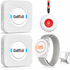 CallToU Caregiver Pager Wireless Call Button Nurse Alert System 500+ Feet for Home/Elderly/Patient/Disabled 06WS (2 Receiver 1 Round Button 1 Watch Button)