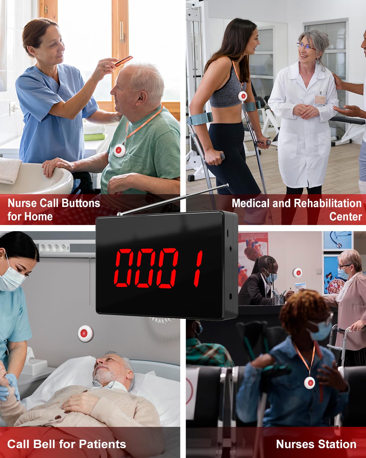 Call Light Panel CallToU Wireless Calling System Customers Patient Pager Call Light System
