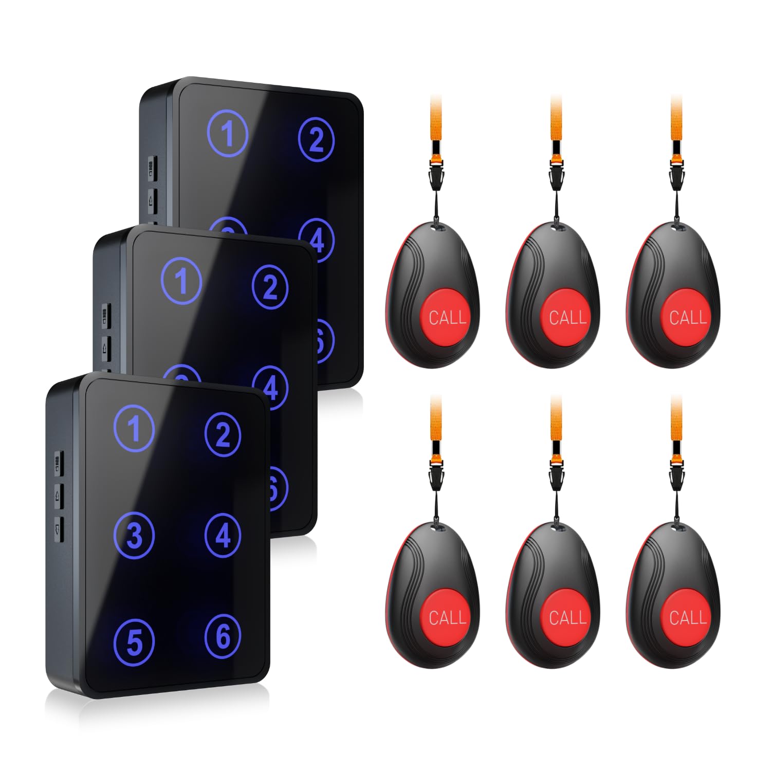 Led Calling System CallTou Low Battery Reminder Nurse Call System with LED Number Display ...