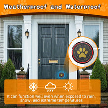 ChunHee WiFi Dog Bells to Go Outside,Dog Door Bell for Dogs to Ring to Go Outside,Bells for Dog Training to Go Outside,Black Dog Bell with Adjustable Volume,1 Receivers & 2 Dog Buttons CallToU
