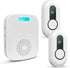 CallTou Caregiver Pager System with Rechargeable Portable Receiver, 500Ft Range Call Button Alert Bell for Elderly, Patients & Disabled at Home or Hospital