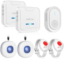 CallToU Wireless Caregiver Pager Smart IPX7 Waterproof Call Button Nurse Alert System Waterproof Call Bell