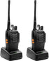 CallToU Walkie Talkies Long Range for Adults, Portable FRS Two-Way Radios, Police Scanner with 16 Channels, LED Flashlight, USB Charger 2 Pack