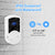 CallToU Wireless Doorbell Waterproof Doorbell Chime Operating at 1000 Feet with 55 Ringtones 5 Volume Levels and 7 Colour Flash LED Light CallToU