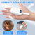 Calltou Rechargeable Hearing Aids for Seniors Invisible OTC Hearing Amplifier with LED Power Display White