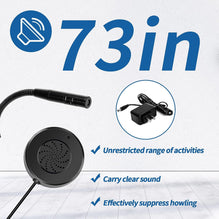 CallTou Window Intercom with Outer Speaker, Loud Speaker, Connect Wireless Mic, Intercommunication Talk Through Glass for Hotel, School, Counter, Store, Station 1 Pack CallToU