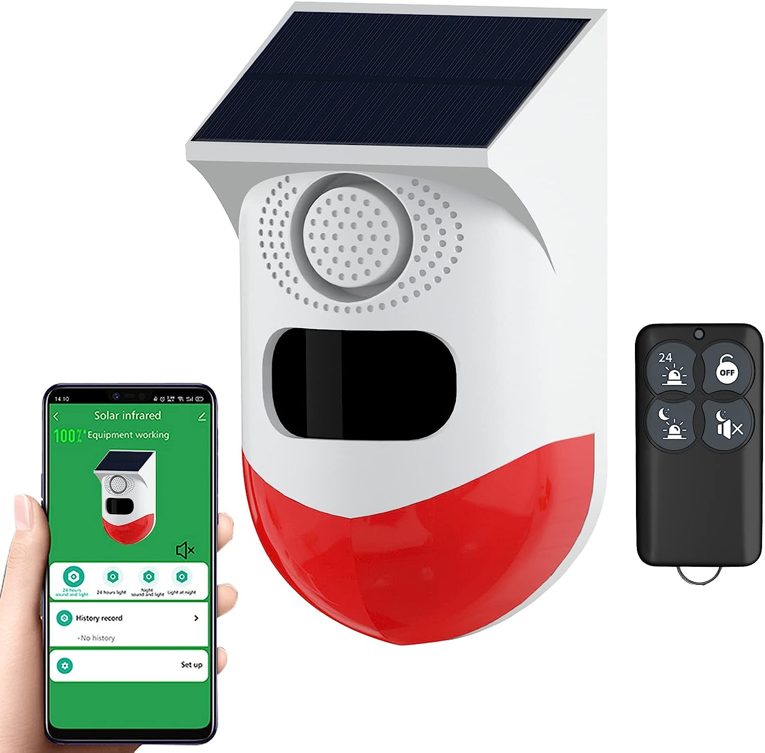 WiFi Remote Alarm Monitor Battery Powered Tuya APP Smart