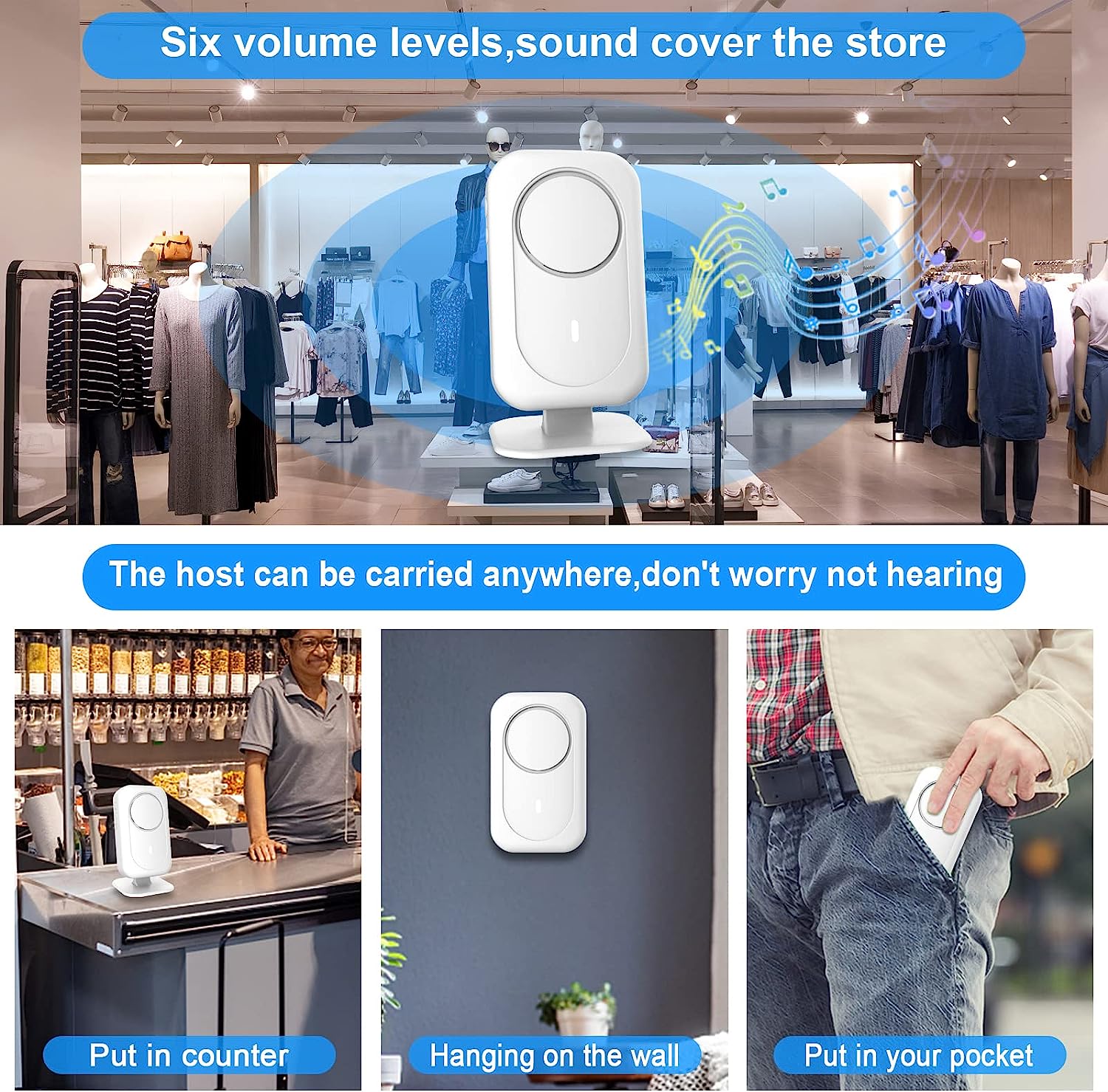 wireless motion sensor door entry chime