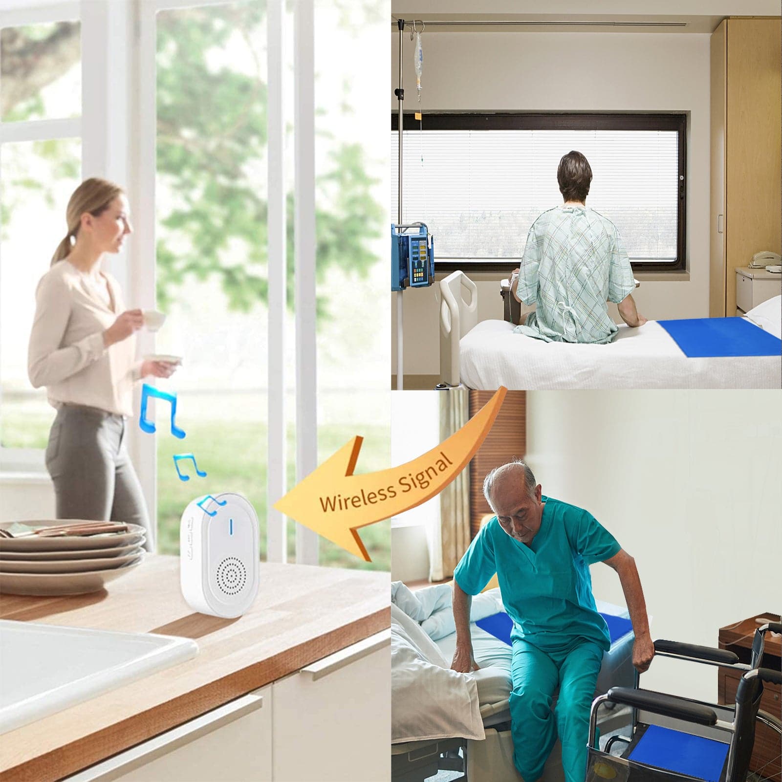 CallToU Bed Alarms System Fall Prevention Alarm