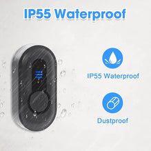 CallToU Waterproof Portable Doorbell Call button for Hearing Impaired Patient Elderly Senior Vibrating Flashing Light Smart Call Button System CallToU