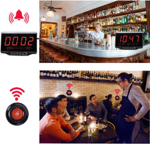 CallToU Wireless Calling System Restaurant Pager Customers Patient Caregiver Alert Paging System for Clinic Hospital Church Office Cafe Shop Smart Nurse Call Button 1 Display Receiver and 10 Call Button CallToU