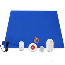 CallToU Bed Alarms System - Fall Prevention Alarm Pad for Dementia Patients, Seniors, Call Bell Pager with Panic Button Wireless Pressure Sensor Caregiver Monitoring Medical Alert CallToU