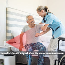 CallToU Bed Alarms and Fall Prevention for Elderly Motion Sensor Caregiver Pager Nursing Call System for Dementia Patients Seniors 1 Plugin Receiver, 2 Waterproof Transmitter CallToU