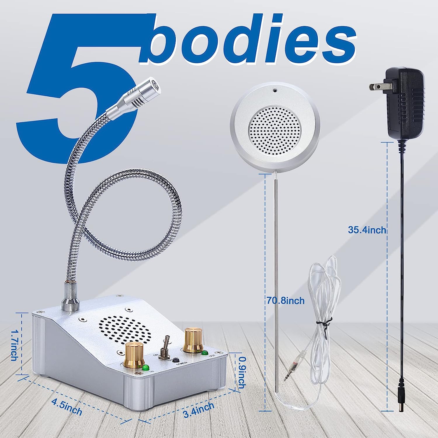 CallToU Window Speaker Intercom System,Dual-Way Intercom System