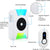 CallToU Wireless Doorbell Battery Operated Vibrating LED Flashing for Home Hearing Impaired Doorbell chime Kit,Battery Powered 4 Working Modes 5 Volume Level CallToU