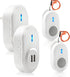 CallTou Wireless Elderly Caregiver Pager System with 2 Transmitters & 2 Receivers - Instant SOS Alert for Home Care