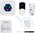 CallToU Wireless Doorbell Waterproof Doorbell Chime Operating at 1000 Feet with 55 Ringtones 5 Volume Levels and 7 Colour Flash LED Light CallToU